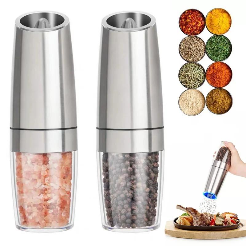 Electric Salt Pepper Grinder with LED Light,Adjustable Coarseness&Gravity Sensor-Battery Powered Automatic Spice Mill for Kitche чорний
Electric Salt Pepper Grinder with LED Light,Adjustable Coarseness&Gravity Sensor-Battery Powered Automatic Spice Mill for Kitche чорний
