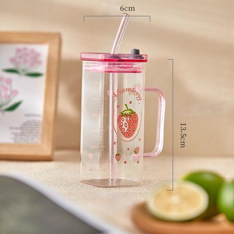 Стеклянные стаканы 350 мл с крышками и соломинками, стеклянный квадратный стакан с ручкой, стаканы для айс-кофе, смузи, чая, сока, холодных и горячих напитков, дорожный стакан
Стеклянные стаканы 350 мл с крышками и соломинками, стеклянный квадратный стакан с ручкой, стаканы для айс-кофе, смузи, чая, сока, холодных и горячих напитков, дорожный стакан