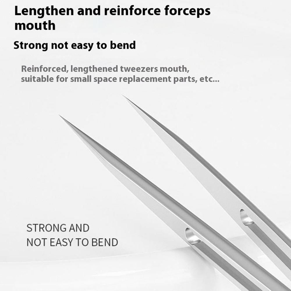 MAANT SS-A1 Stainless Steel Tweezers Non-Magnetic High Precision Jump Wire Clip for Phone Repair Type A
MAANT SS-A1 Stainless Steel Tweezers Non-Magnetic High Precision Jump Wire Clip for Phone Repair Type A