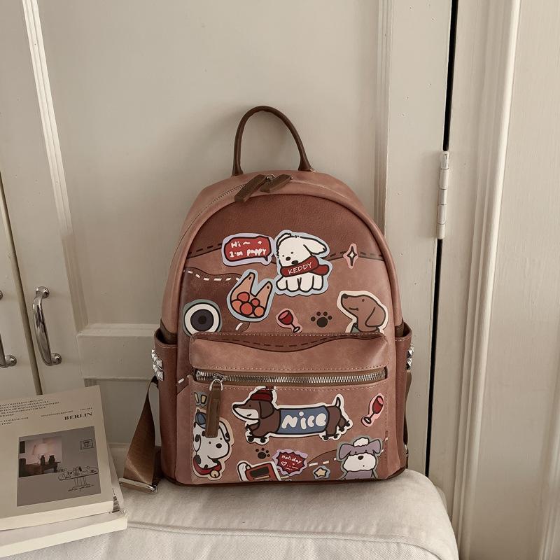 Embroidered Double Shoulder Bag - High-end Student Schoolbag for Commuting коричневий
Embroidered Double Shoulder Bag - High-end Student Schoolbag for Commuting коричневий