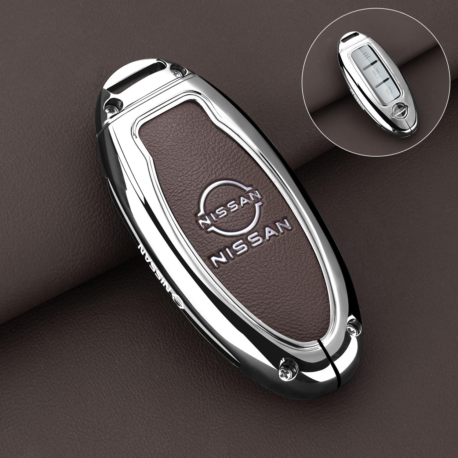 Zinc Alloy Leather Car Remote Key Case Cover Shell For Nissan X-Trail Kicks T31 T32 Qashqai Juke J10 J11 Tiida Altima Pathfinder
Zinc Alloy Leather Car Remote Key Case Cover Shell For Nissan X-Trail Kicks T31 T32 Qashqai Juke J10 J11 Tiida Altima Pathfinder