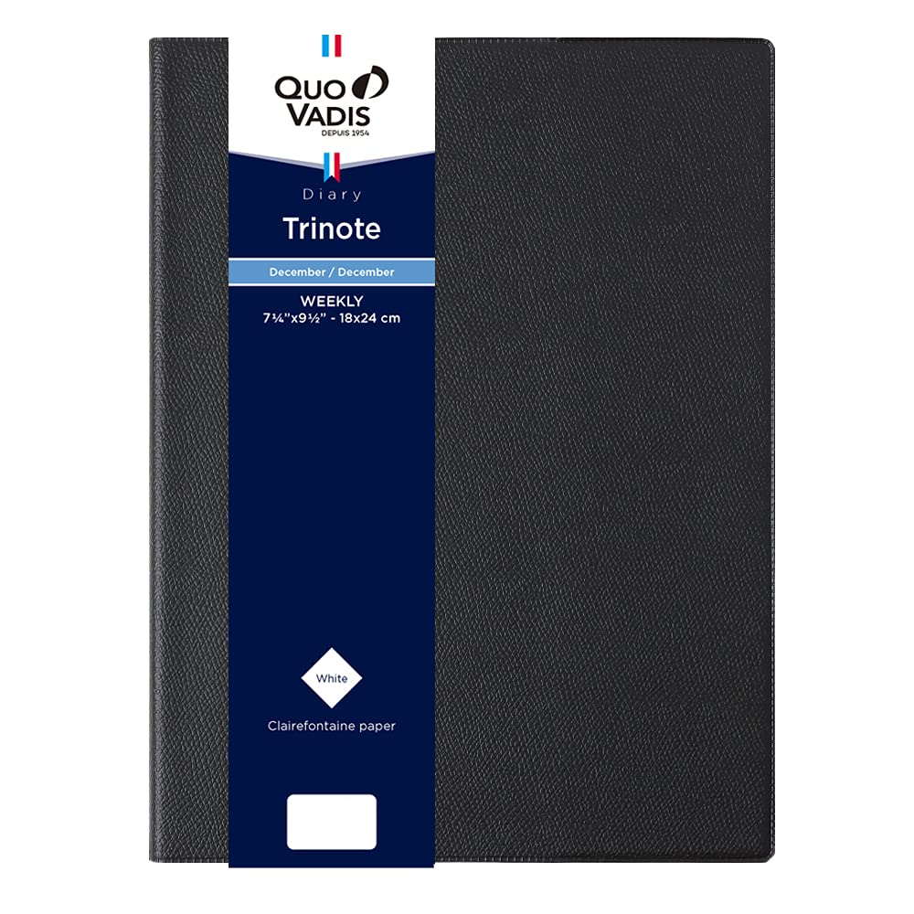 QUOVADIS Trinote Unparalled 2026 Weekly Vertical Diary December 2025 Start B5 Slim 18x24cm black qv04801bk чорний
QUOVADIS Trinote Unparalled 2026 Weekly Vertical Diary December 2025 Start B5 Slim 18x24cm black qv04801bk чорний