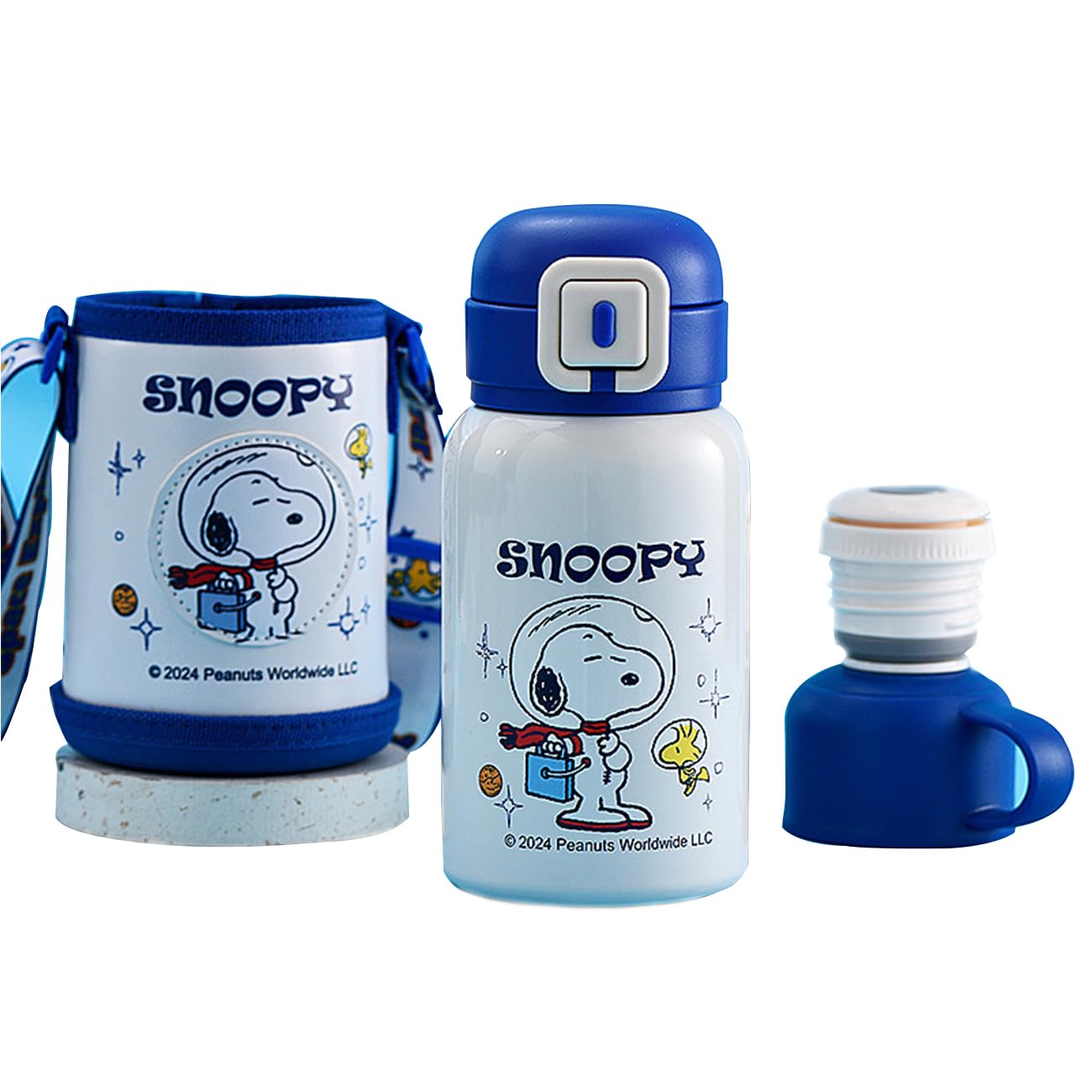 Snoopy Children s Stainless Steel Water Bottle, Insulated, 520ml, 2-Way, with Cup, Blue, for Direct Drinking
Snoopy Children s Stainless Steel Water Bottle, Insulated, 520ml, 2-Way, with Cup, Blue, for Direct Drinking