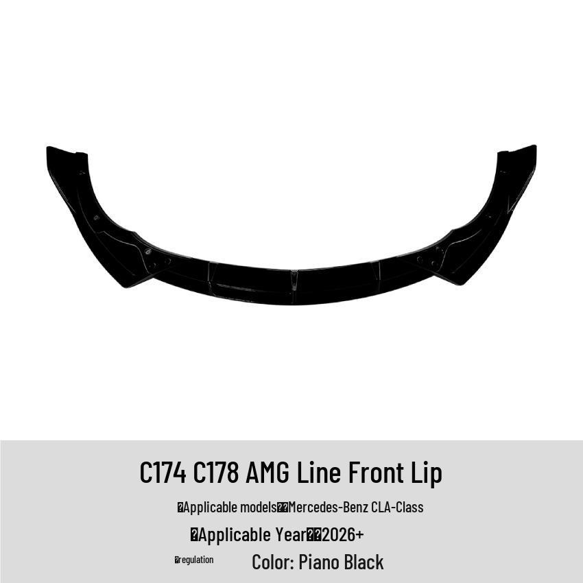 Mercedes CLA AMG Line 2026+ Front Lip Splitter Spoiler Body Kit
Mercedes CLA AMG Line 2026+ Front Lip Splitter Spoiler Body Kit