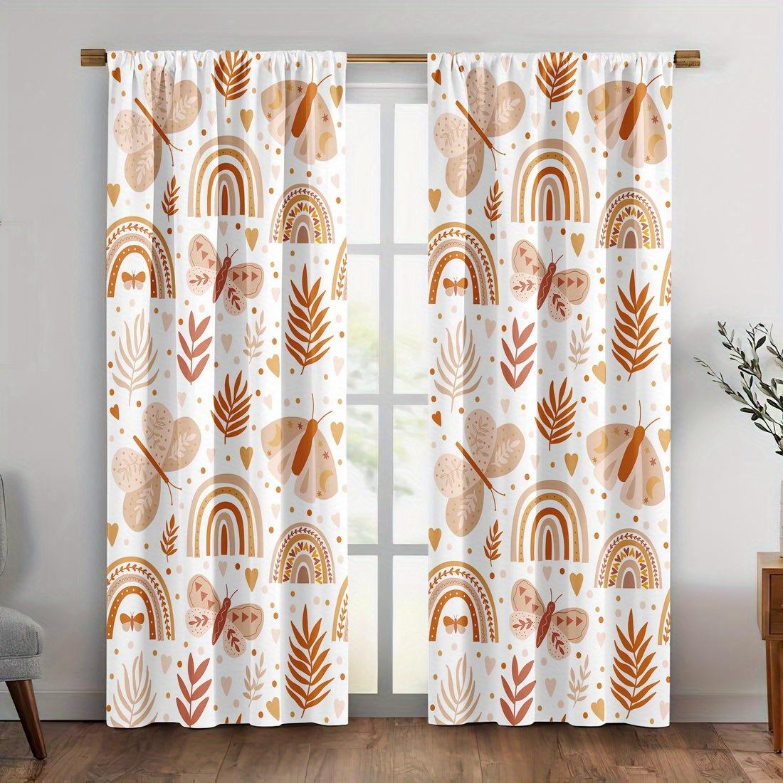 Rainbow Butterfly Print Curtains Polyester Fabric Suitable Bedroom Living Room Kitchen Decoration Curtain Machine Washable Perfect For Great W100*H70(CM)-Rod Pocket&1PCS
Rainbow Butterfly Print Curtains Polyester Fabric Suitable Bedroom Living Room Kitchen Decoration Curtain Machine Washable Perfect For Great W100*H70(CM)-Rod Pocket&1PCS