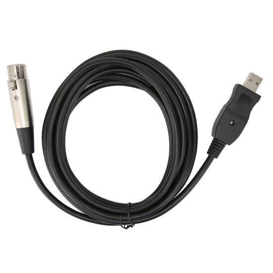 Microphone Converter Cable USB to XLR Adapter with Sound Card for Musical Instrument Recording Karaoke
Microphone Converter Cable USB to XLR Adapter with Sound Card for Musical Instrument Recording Karaoke