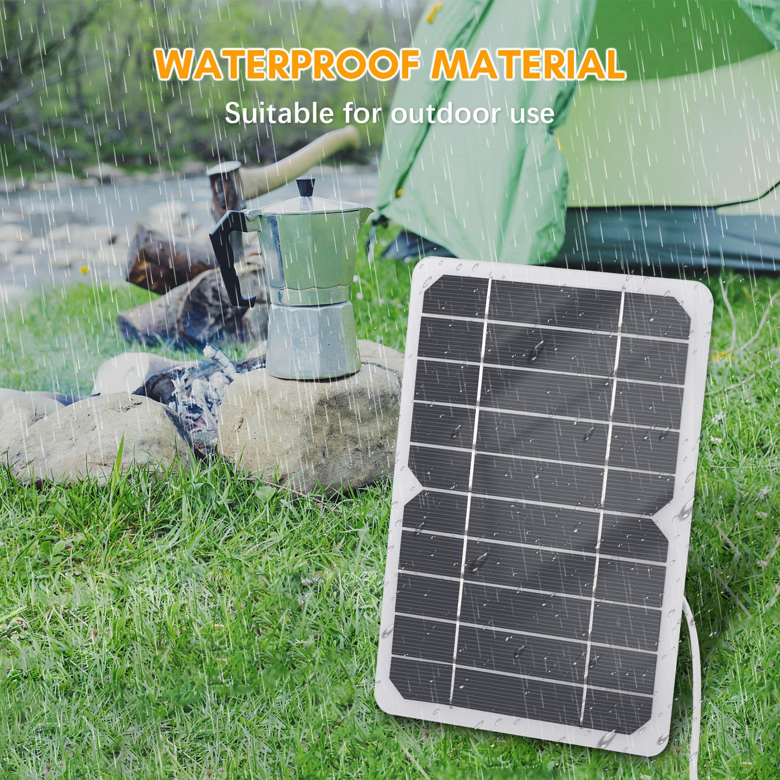 5w Solar Panel r, 5v USB Plug, High Conversion Efficiency For Outdoor Camping, Hiking, Biking, Small USB Fans, Led Lights, Home Monitor Cam
5w Solar Panel r, 5v USB Plug, High Conversion Efficiency For Outdoor Camping, Hiking, Biking, Small USB Fans, Led Lights, Home Monitor Cam