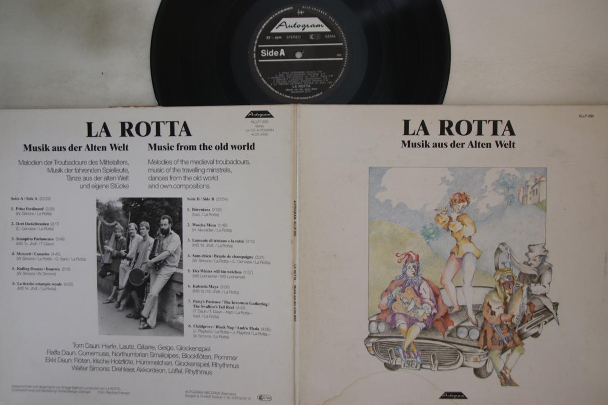 LP Record LA ROTTA - Musik Aus Der Alten Welt ALLP295 AUTOGRAM Germany Folk Used
LP Record LA ROTTA - Musik Aus Der Alten Welt ALLP295 AUTOGRAM Germany Folk Used