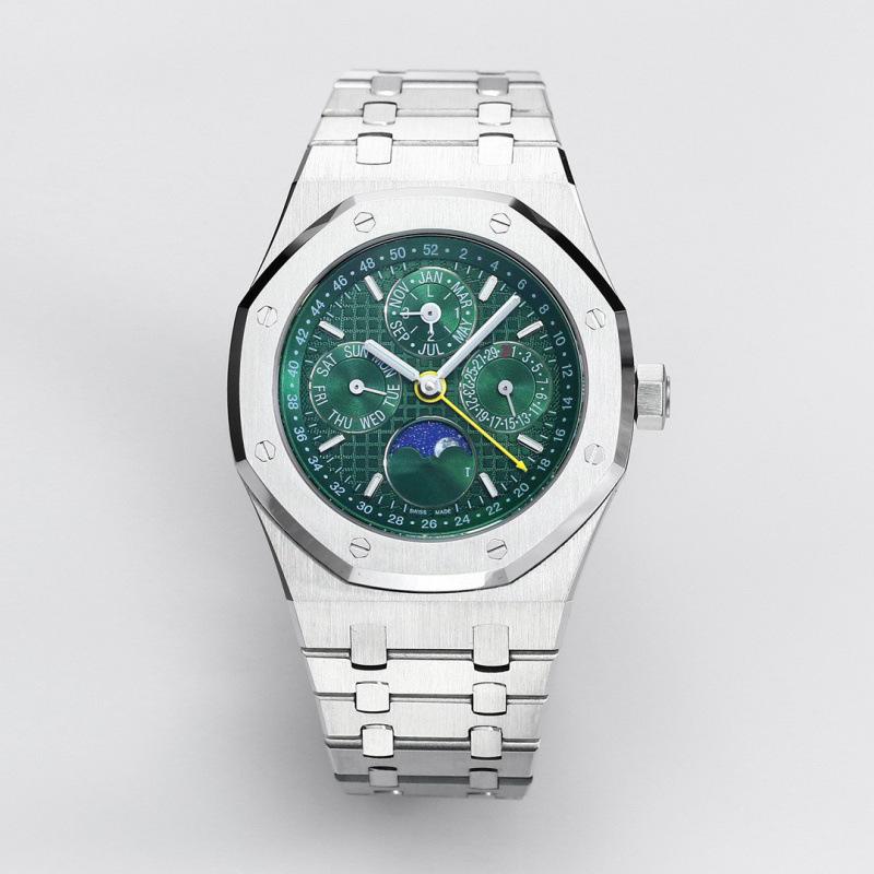 BBR AP Royal Oak 26574 Мужской вечный календарь с хронографом с механическим механизмом 5134.
BBR AP Royal Oak 26574 Мужской вечный календарь с хронографом с механическим механизмом 5134.