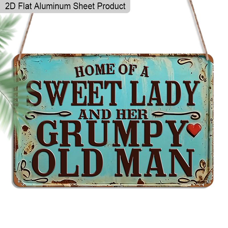 2D Flat 1pc Retro Couple Humor Sign Home of A Sweet Lady and Her Grumpy Old Man Unique Housewarming Anniversary Gift for Couples Home 20*30cm
2D Flat 1pc Retro Couple Humor Sign Home of A Sweet Lady and Her Grumpy Old Man Unique Housewarming Anniversary Gift for Couples Home 20*30cm