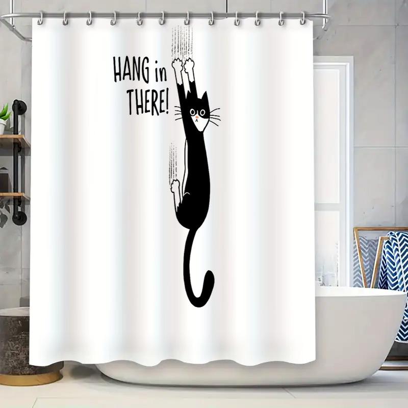 Cat Shower Curtain Cute Kitten Bathroom Decor Funny Pet Lover Washroom Fabric Liner W60H190(CM)-1 Pcs
Cat Shower Curtain Cute Kitten Bathroom Decor Funny Pet Lover Washroom Fabric Liner W60H190(CM)-1 Pcs