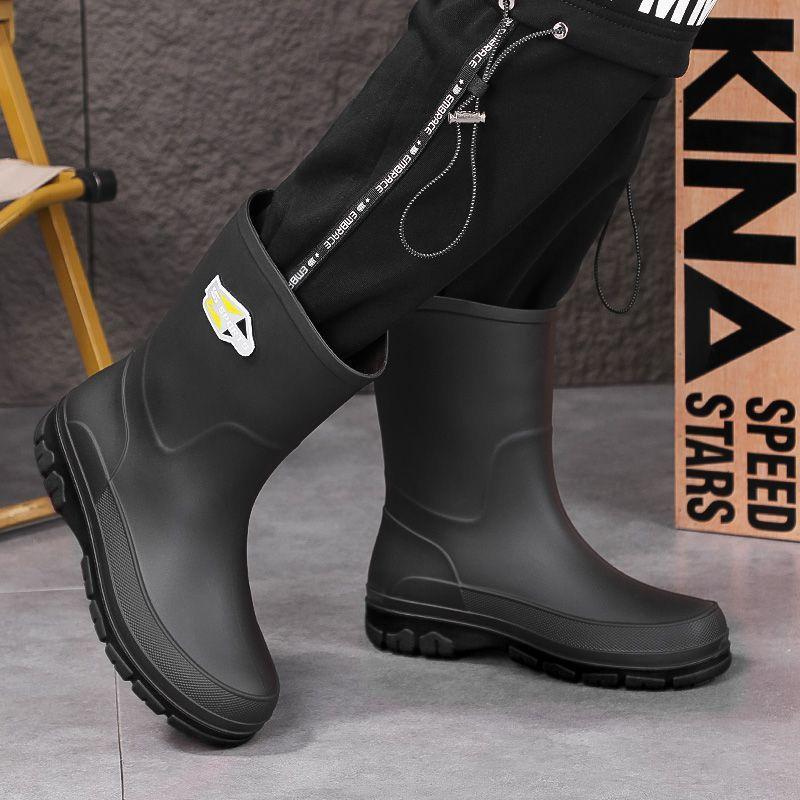 Construction site rain shoes light shoes-4 large size men s medium tube non-slip waterproof sole water boots thick sole comfortable 39
Construction site rain shoes light shoes-4 large size men s medium tube non-slip waterproof sole water boots thick sole comfortable 39