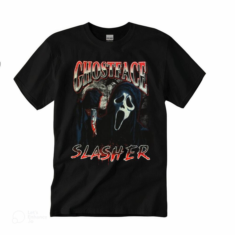 NEW Ghostface Slasher Unisex Black T-Shirt Adult Crewneck US SizeHorror Movie Unisex T-Shirt S
NEW Ghostface Slasher Unisex Black T-Shirt Adult Crewneck US SizeHorror Movie Unisex T-Shirt S