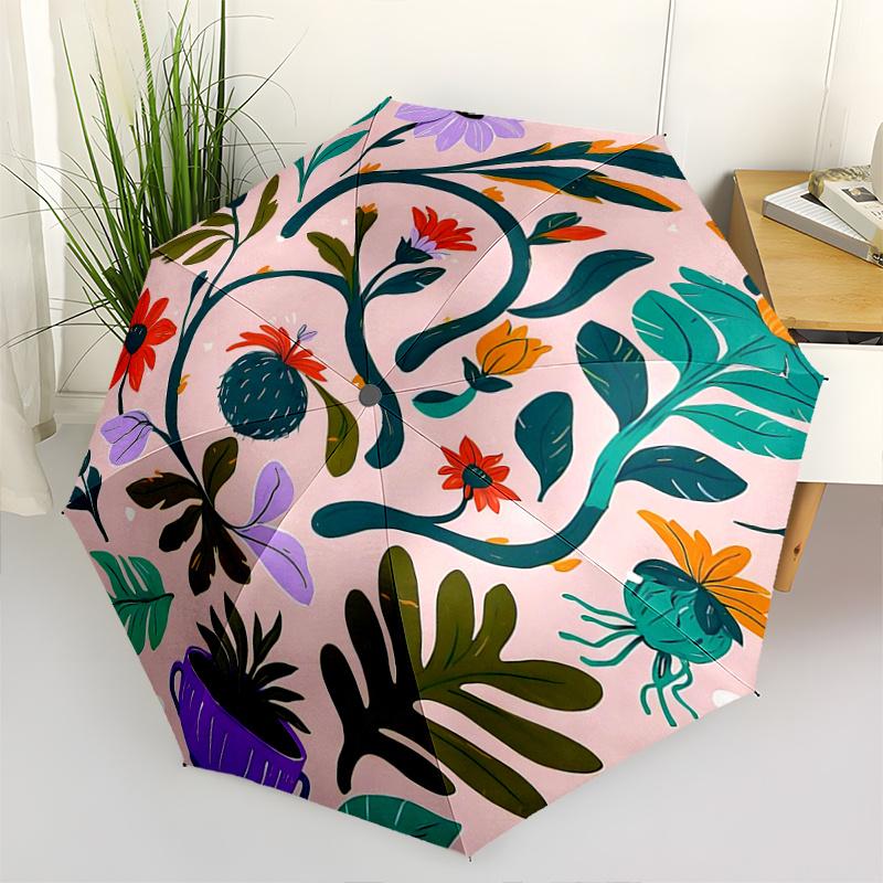 1pc Colorful Botanical Garden Automatic Opening and Closing Practical Umbrella - Small Umbrella Suitable for Various Occasions, Portable 3-Fold Small
1pc Colorful Botanical Garden Automatic Opening and Closing Practical Umbrella - Small Umbrella Suitable for Various Occasions, Portable 3-Fold Small