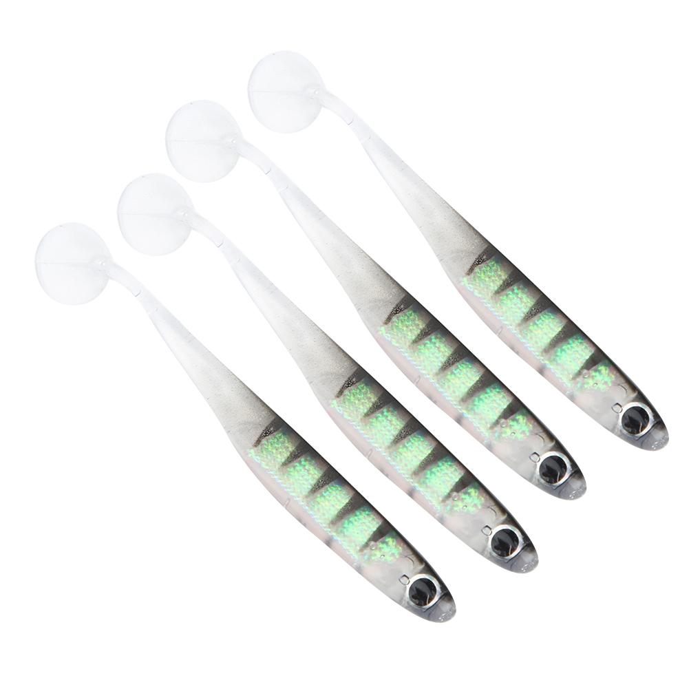 4Pcs TPR 100MM Artificial Soft Simulation Fishing Lure Bait Paddle T Tail Accessory #8
4Pcs TPR 100MM Artificial Soft Simulation Fishing Lure Bait Paddle T Tail Accessory #8