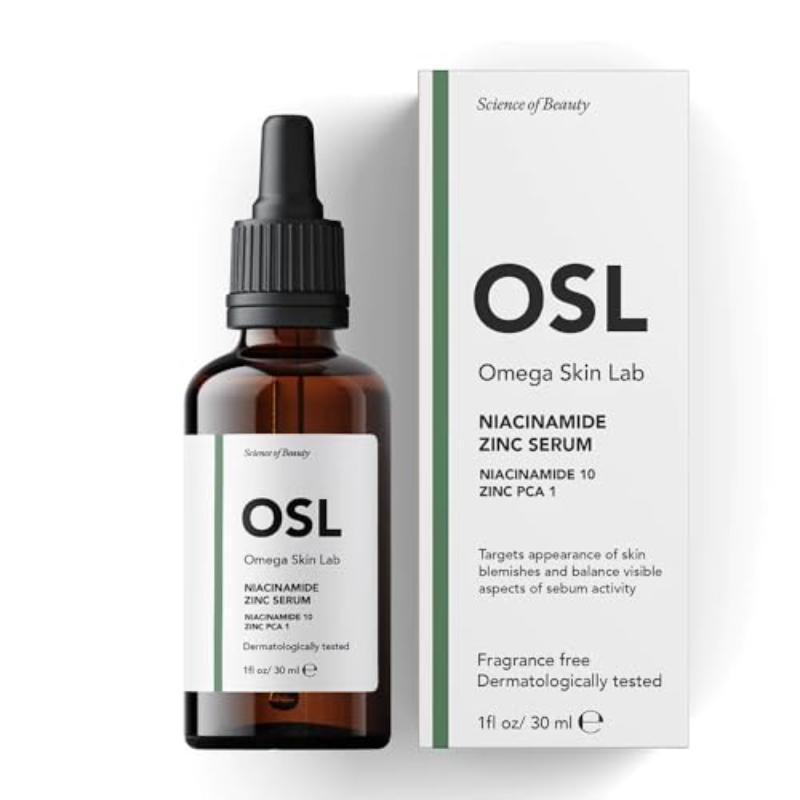 OSL Сыворотка с ниацинамидом и цинком (10% ниацинамид, 1% цинк) - Сыворотка для лица 30 мл для пористой, жирной кожи и пятен - удобная и эффективная сыворотка для ухода за кожей
OSL Сыворотка с ниацинамидом и цинком (10% ниацинамид, 1% цинк) - Сыворотка для лица 30 мл для пористой, жирной кожи и пятен - удобная и эффективная сыворотка для ухода за кожей