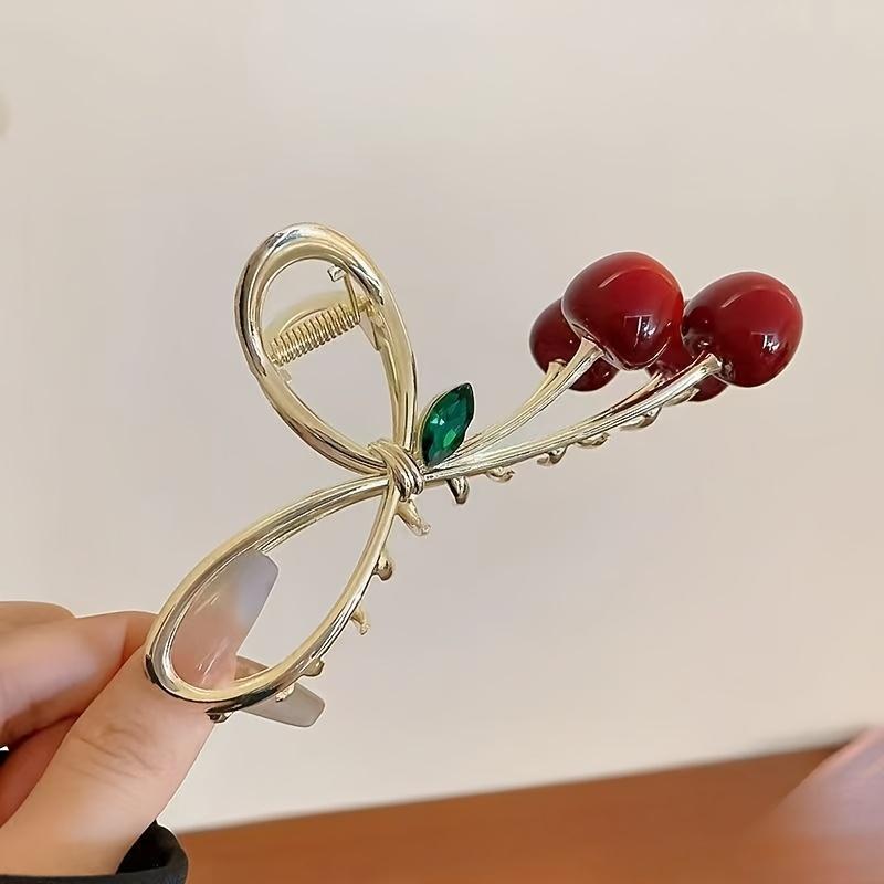1pc Elegant Cherry Bow Hair Clip | Vintage Style Zinc Alloy Shark Clip for Low Buns and Half-Up Hairstyles золотистый
1pc Elegant Cherry Bow Hair Clip | Vintage Style Zinc Alloy Shark Clip for Low Buns and Half-Up Hairstyles золотистый