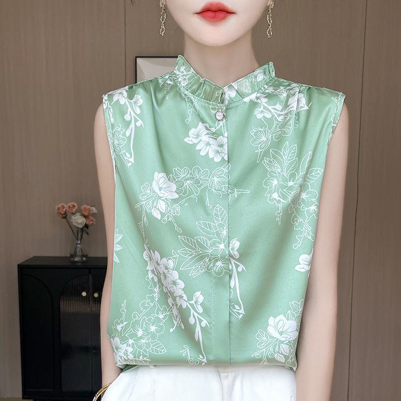 Рубашка из тутового шелка, рубашка из принтованного атласного шелка, новый летний стиль, базовая рубашка, топ L
Рубашка из тутового шелка, рубашка из принтованного атласного шелка, новый летний стиль, базовая рубашка, топ L