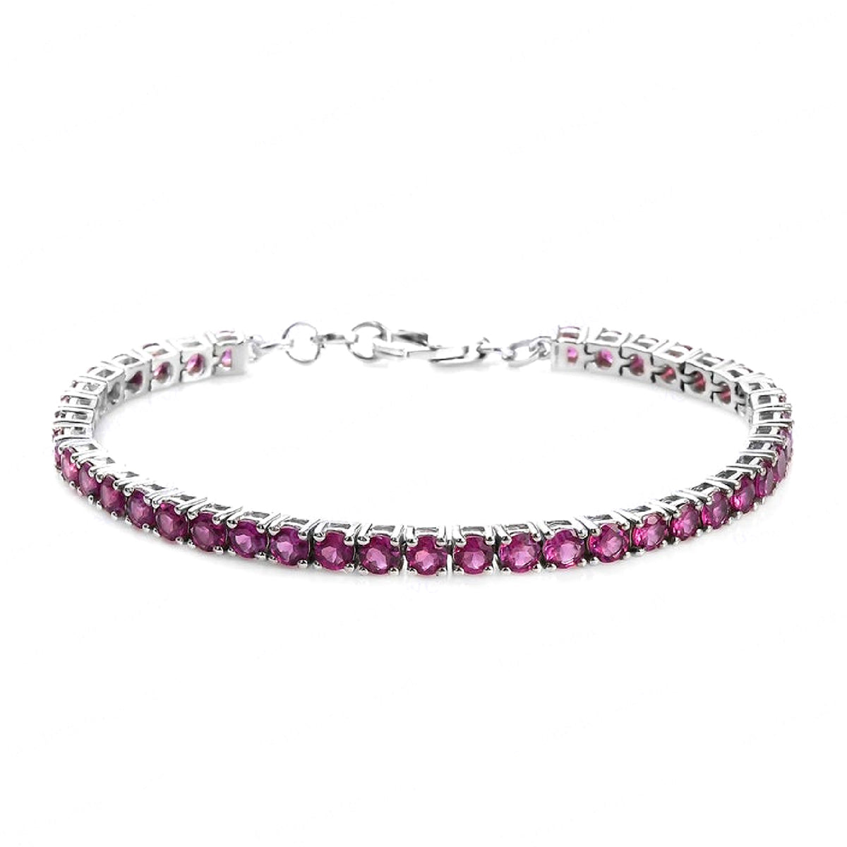 Ruby Tennis Bracelet - 925 Sterling Silver
Ruby Tennis Bracelet - 925 Sterling Silver