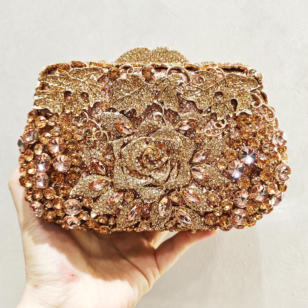 Champagne Flower Diamond Evening Bag Hard Metal Women Crystal Wedding Prom Clutch Rhinestone Bridal Dinner Purses Lady Handbags шампанского
Champagne Flower Diamond Evening Bag Hard Metal Women Crystal Wedding Prom Clutch Rhinestone Bridal Dinner Purses Lady Handbags шампанского