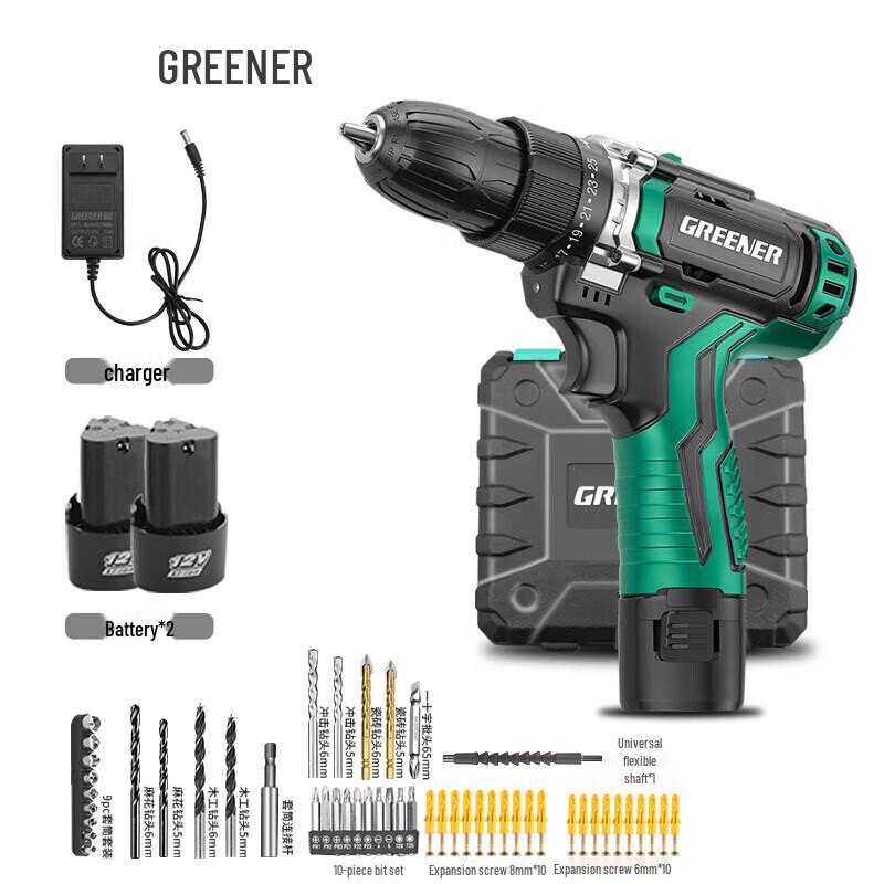 Lülin 12V Cordless Drill & Screwdriver Kit CN plug (adapter included)
Lülin 12V Cordless Drill & Screwdriver Kit CN plug (adapter included)