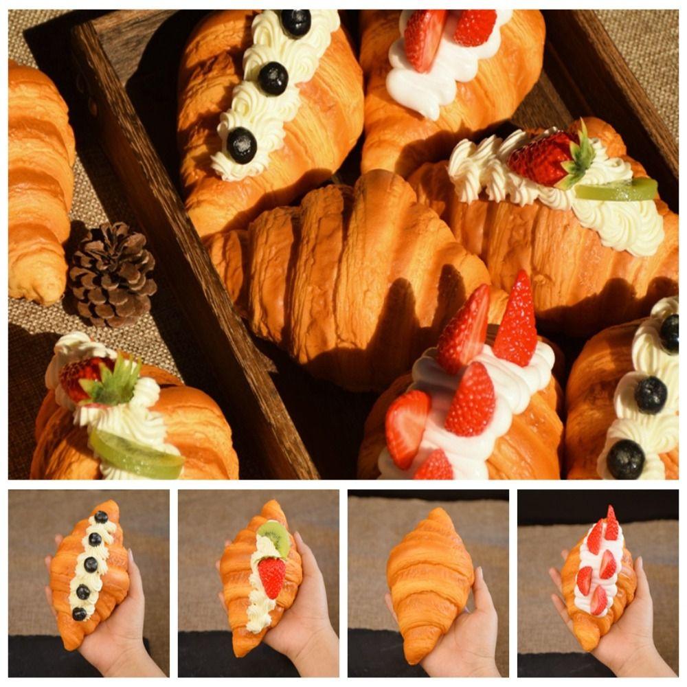 PU Simulation Croissant Bread Exquisite Artificial Bread Food Toys Fake Soda Bread Table Decor style A
PU Simulation Croissant Bread Exquisite Artificial Bread Food Toys Fake Soda Bread Table Decor style A