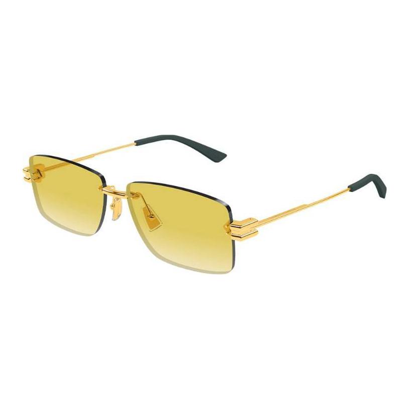 Bottega Veneta Rectangular Sunglasses Gold/Yellow Unisex Eyewear BV1126S-006 58,Gold
Bottega Veneta Rectangular Sunglasses Gold/Yellow Unisex Eyewear BV1126S-006 58,Gold