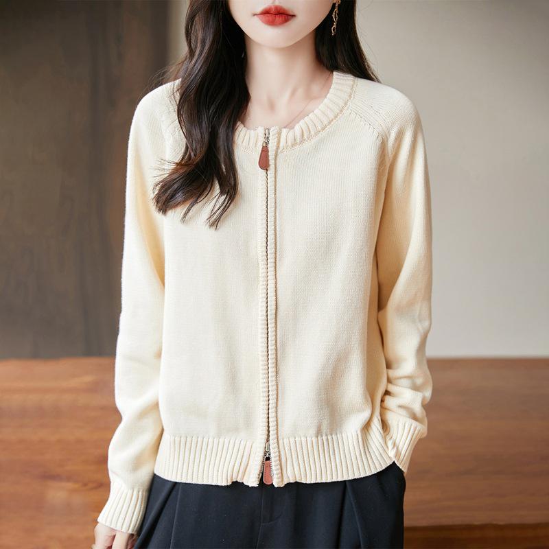 Cross 2025 Autumn/Winter Women s Pure Cotton Knit Cardigan, Round Neck, Long Sleeve, Double Zipper, Solid Color, Loose Fit. Extra Large грязно-белый
Cross 2025 Autumn/Winter Women s Pure Cotton Knit Cardigan, Round Neck, Long Sleeve, Double Zipper, Solid Color, Loose Fit. Extra Large грязно-белый