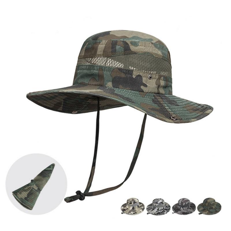 Camouflage Tactical Camping Climbing Bucket Sniper Hat Men Outdoor Fishing Hiking Cap Sun Protective Boonie Caps
Camouflage Tactical Camping Climbing Bucket Sniper Hat Men Outdoor Fishing Hiking Cap Sun Protective Boonie Caps