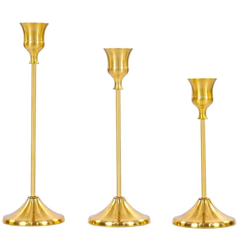 CYCLI-Elegant Metal Taper Candles Holders-Set Of 3, Ideal For Table Centerpiece And Wedding Decor
CYCLI-Elegant Metal Taper Candles Holders-Set Of 3, Ideal For Table Centerpiece And Wedding Decor