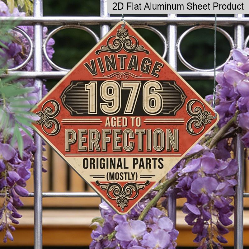 2D Flat, 1pc, Vintage Metal Aluminum Sign Decoration, Vintage 1976 Aged To Perfection, Vintage Decorative Sign, Vintage Wall Art Decor, Suitable for 20*20cm
2D Flat, 1pc, Vintage Metal Aluminum Sign Decoration, Vintage 1976 Aged To Perfection, Vintage Decorative Sign, Vintage Wall Art Decor, Suitable for 20*20cm