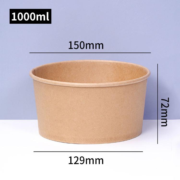 Customizable Kraft Paper Bowl for Takeout: Disposable Round Container for Light Meals, Fruit, and Salads.
Customizable Kraft Paper Bowl for Takeout: Disposable Round Container for Light Meals, Fruit, and Salads.