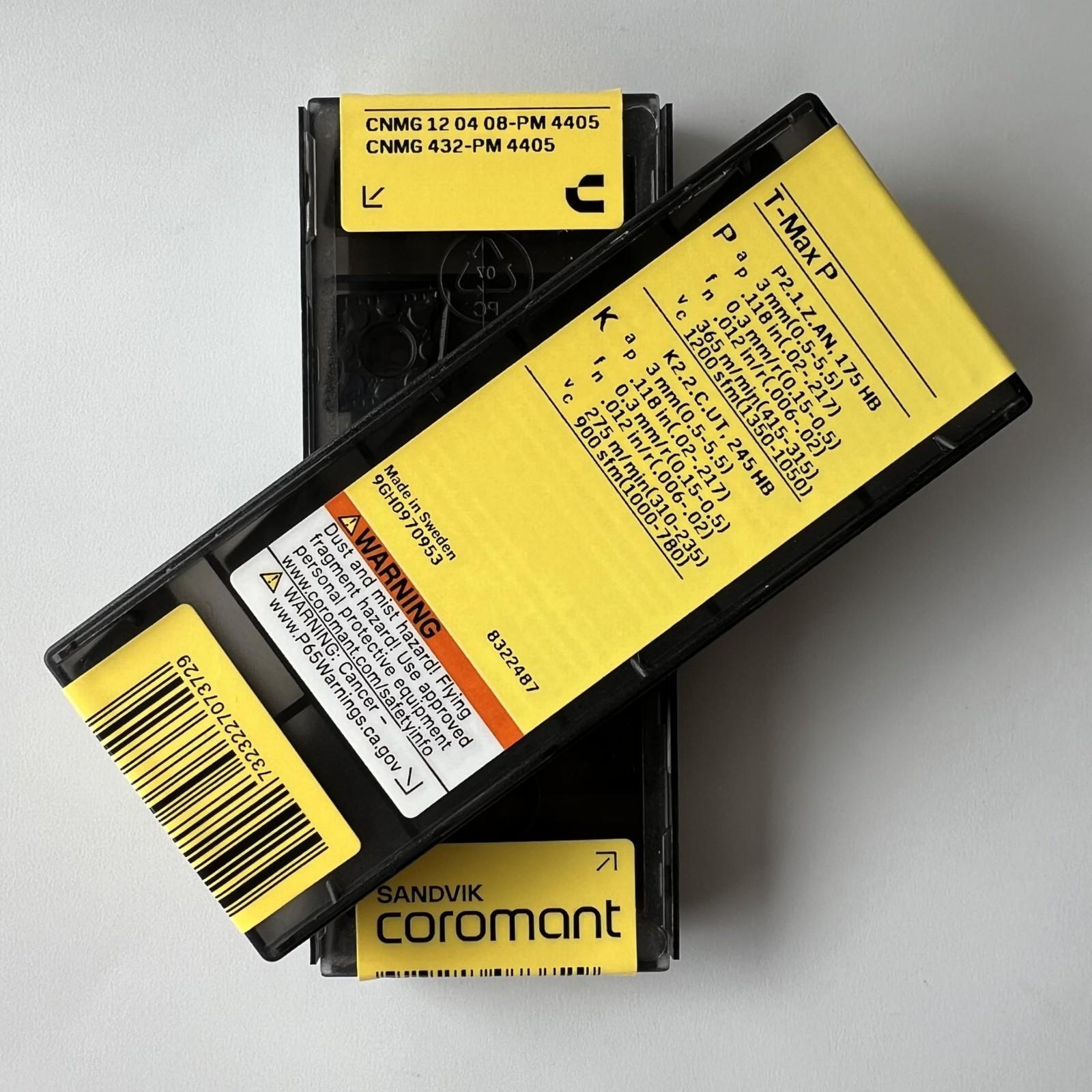 SANDVIK / CNMG120408-PM 4405 / Original Swedish hard alloy blade 10 Pcs
SANDVIK / CNMG120408-PM 4405 / Original Swedish hard alloy blade 10 Pcs