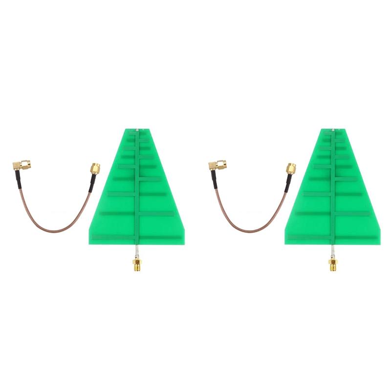 Fresh 2X 1.35Ghz-9.5Ghz 8X10cm UWB Ultra Wideband Log Periodic Antenna 5-6Db 15W SMA Female Adapter
Fresh 2X 1.35Ghz-9.5Ghz 8X10cm UWB Ultra Wideband Log Periodic Antenna 5-6Db 15W SMA Female Adapter