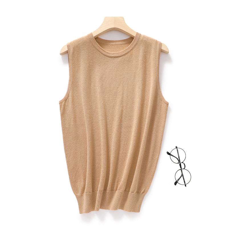 Топ с коротким рукавом без рукавов с круглым вырезом, новый весенне-осенний, свободного кроя, тонкий, темпераментный, универсальный XL
Топ с коротким рукавом без рукавов с круглым вырезом, новый весенне-осенний, свободного кроя, тонкий, темпераментный, универсальный XL