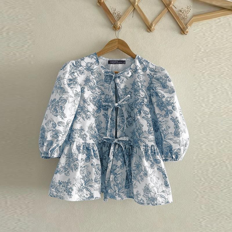 ZANZEA Женские летние блузки с круглым вырезом и коротким рукавом с цветочным принтом 3XL синий
ZANZEA Женские летние блузки с круглым вырезом и коротким рукавом с цветочным принтом 3XL синий