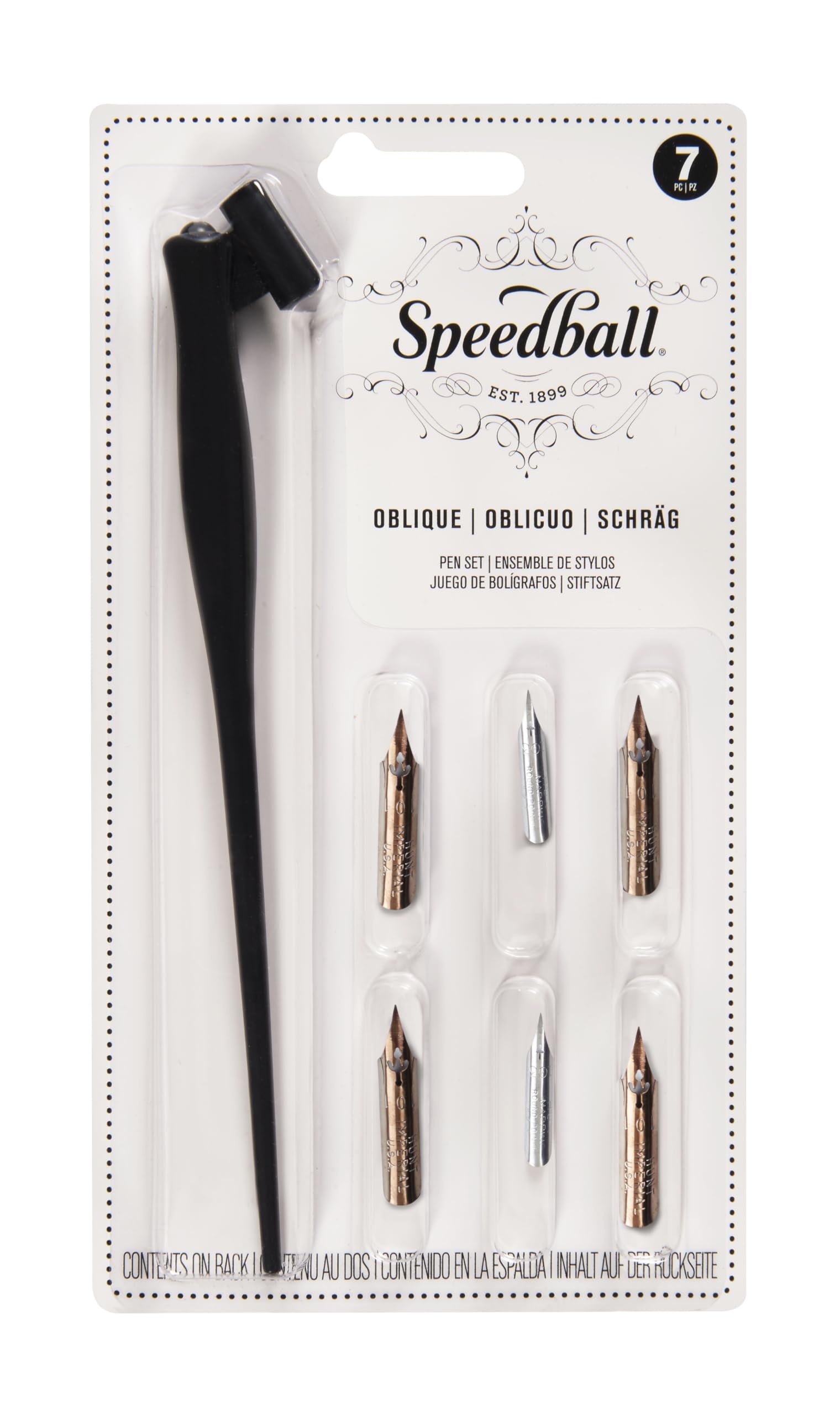 Набор ручек Speed Ball Art Oblique Dip Pen, 6 наконечников и стержень ручки с косым локтем Speed Ball Art Oblique Dip Pen чёрный
Набор ручек Speed Ball Art Oblique Dip Pen, 6 наконечников и стержень ручки с косым локтем Speed Ball Art Oblique Dip Pen чёрный