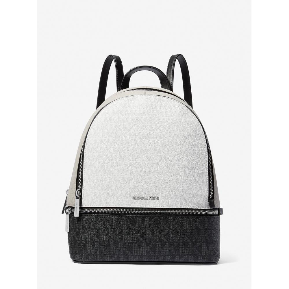 Michael Kors Rhea Zip Backpack Medium Mk Signature 35s5srab6v1596 Optic White Multi F
Michael Kors Rhea Zip Backpack Medium Mk Signature 35s5srab6v1596 Optic White Multi F
