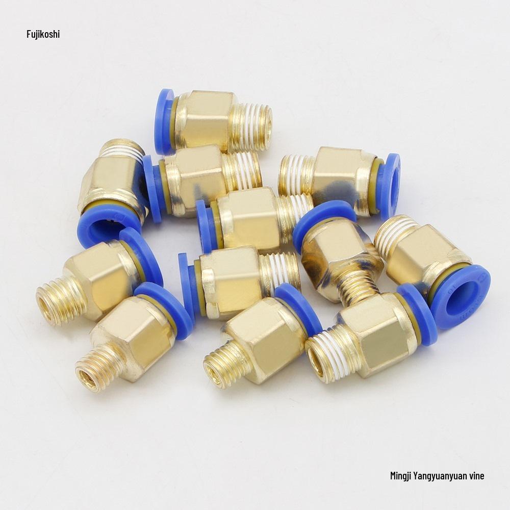 Pneumatic Quick-Connect Mold Water Nozzle Air Tube Fitting, Metric and Imperial Thread. M10-pc8 (100 pieces)
Pneumatic Quick-Connect Mold Water Nozzle Air Tube Fitting, Metric and Imperial Thread. M10-pc8 (100 pieces)