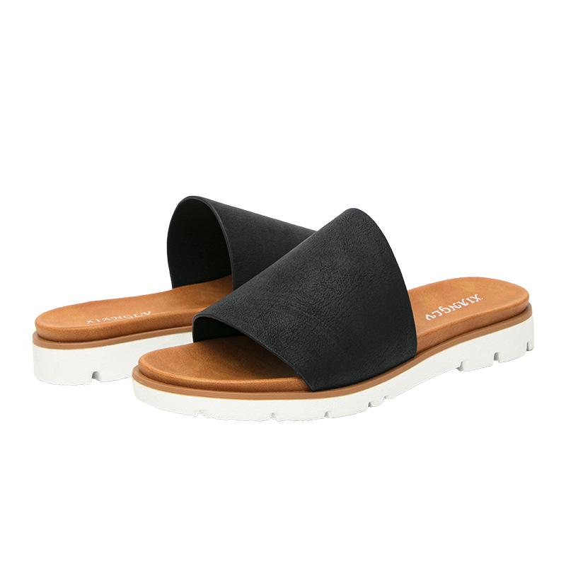 Thick-soled one-word slippers women s summer fashion non-slip slope heel summer new outdoor cool slippers women s outer wear 36
Thick-soled one-word slippers women s summer fashion non-slip slope heel summer new outdoor cool slippers women s outer wear 36