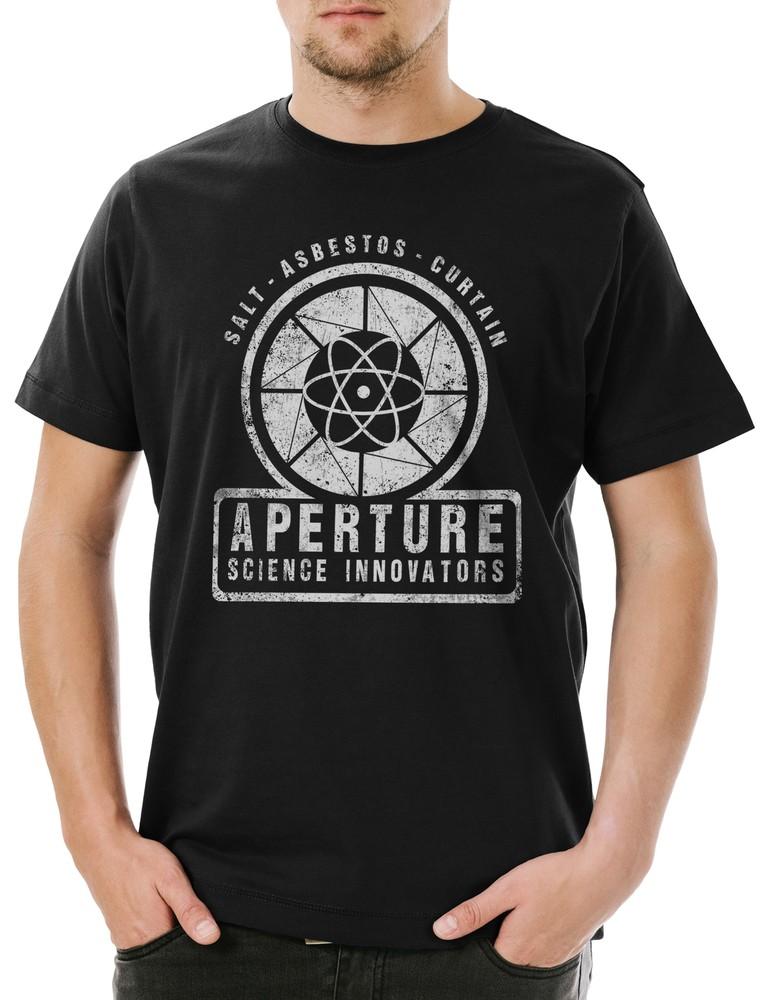 Vintage Aperture Science Innovators Men s T-Shirt Gamer Shooter Fun Nerd S
Vintage Aperture Science Innovators Men s T-Shirt Gamer Shooter Fun Nerd S