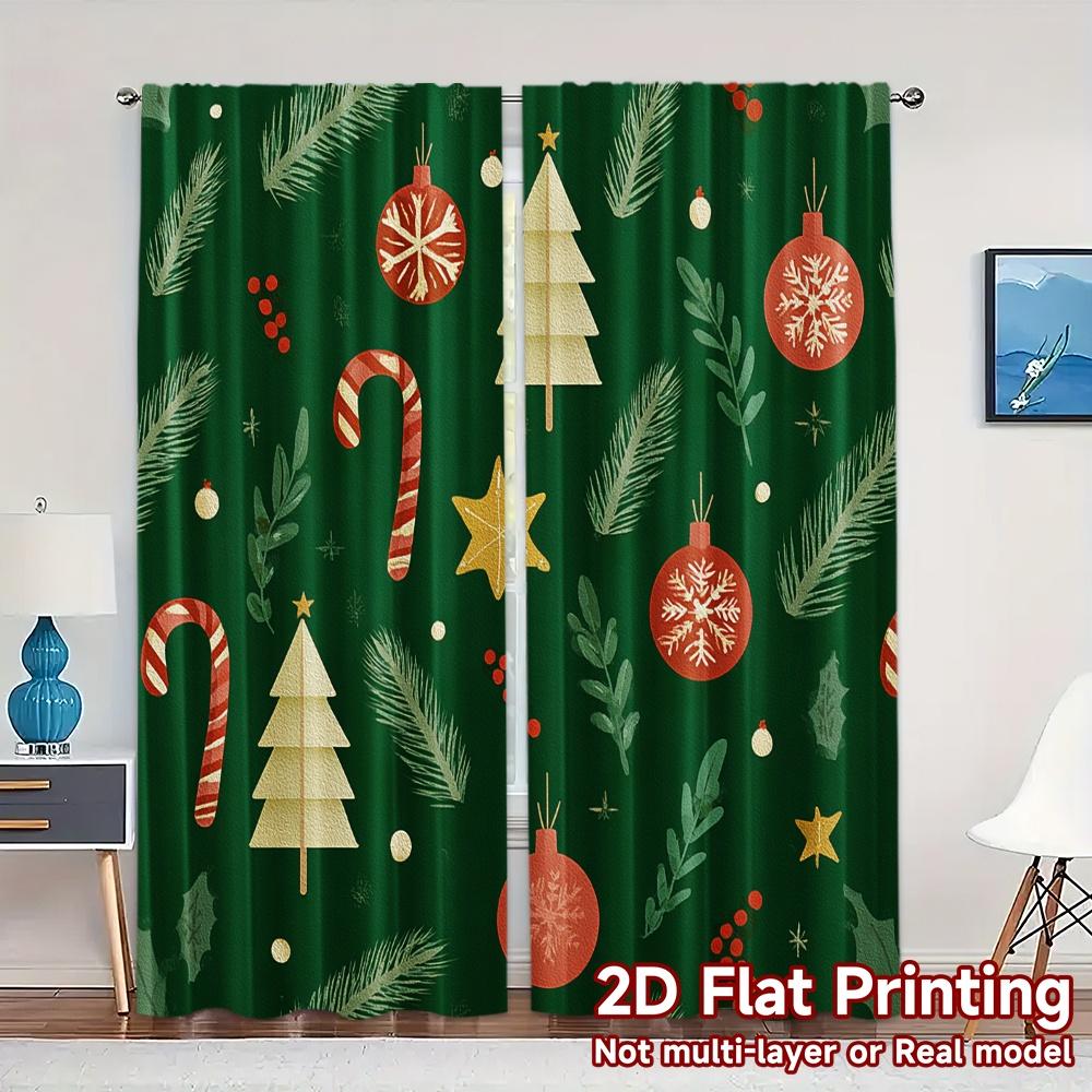 Set Of 2 Flat Printing Jit Curtains Without Rod Festivecouplexmas Chic Fabric Insulation Room Curtain Thermal Made Polyester W100*H70(CM)-Hooks&1PCS
Set Of 2 Flat Printing Jit Curtains Without Rod Festivecouplexmas Chic Fabric Insulation Room Curtain Thermal Made Polyester W100*H70(CM)-Hooks&1PCS