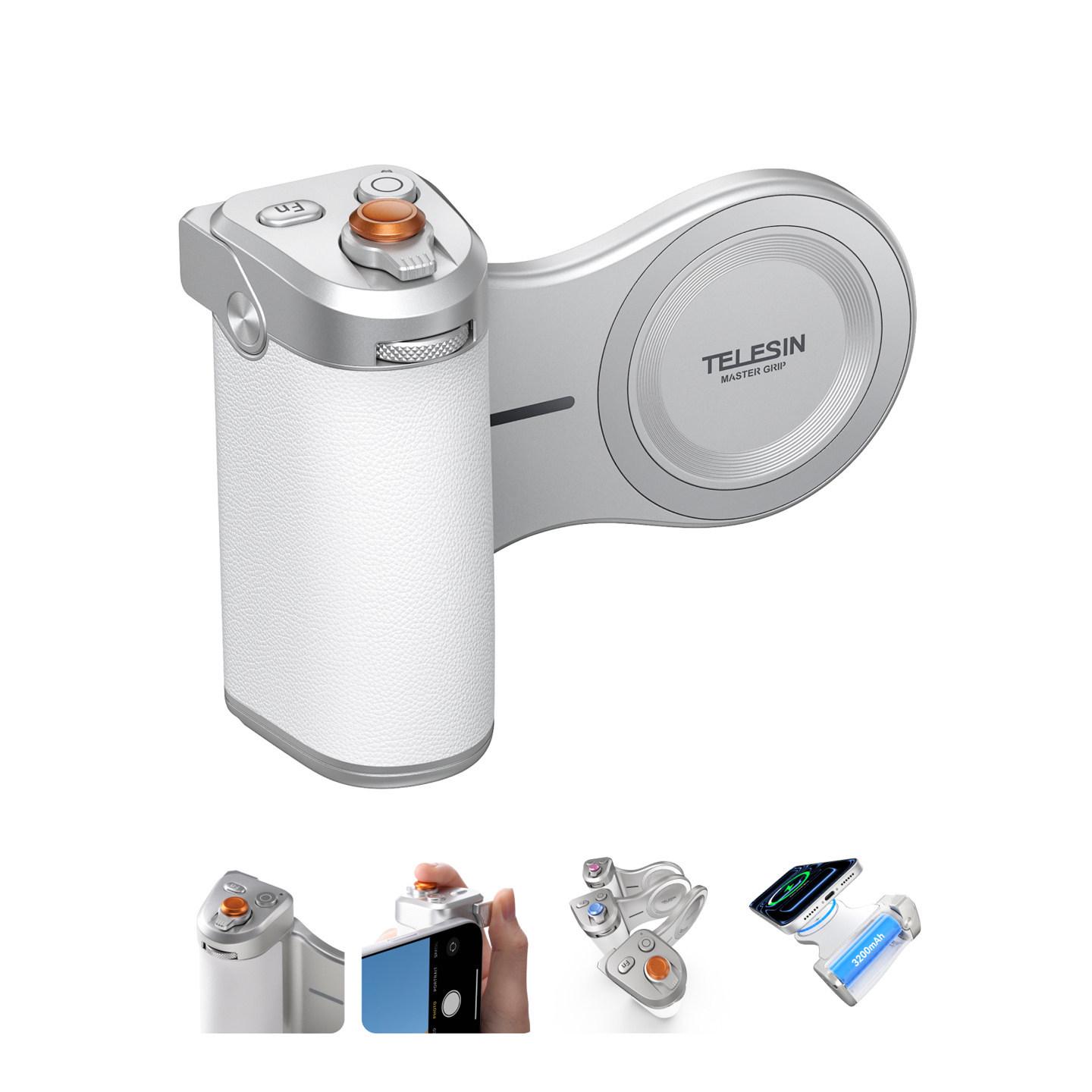 Telesin Mobile Photography Grip for iPhone 17 Pro/Max with Bluetooth and Wireless Charging
Telesin Mobile Photography Grip for iPhone 17 Pro/Max with Bluetooth and Wireless Charging