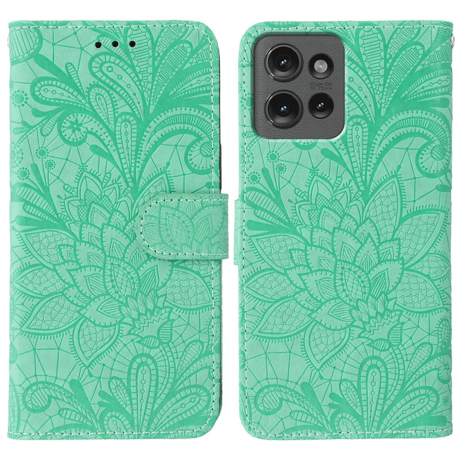 For Motorola Edge 50 Pro 5G/Edge 50 5G Case Lace Flowers PU Leather Flip Wallet Phone Cover Green
For Motorola Edge 50 Pro 5G/Edge 50 5G Case Lace Flowers PU Leather Flip Wallet Phone Cover Green
