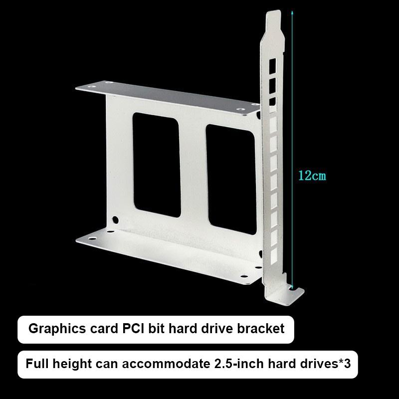 Универсальный кронштейн для отсека жесткого диска PCI-слот Стойка для расширения Корпус настольного компьютера SSD HDD Подходит для 2,5-дюймовых/3,5-дюймовых жестких дисков
Универсальный кронштейн для отсека жесткого диска PCI-слот Стойка для расширения Корпус настольного компьютера SSD HDD Подходит для 2,5-дюймовых/3,5-дюймовых жестких дисков