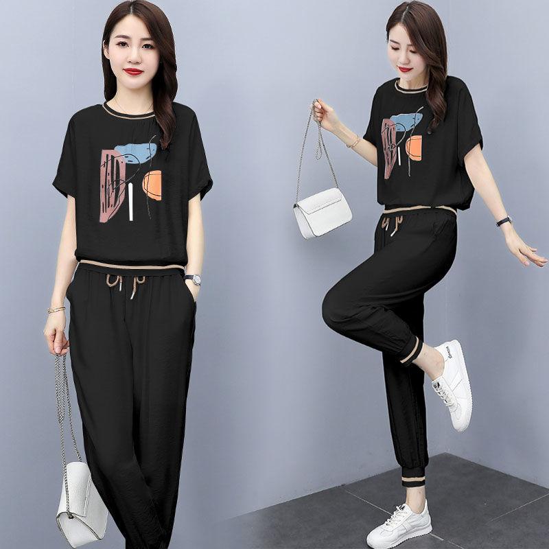 Летняя мода женский спортивный костюм из ледяного шелка свободный молодежный утягивающий комплект из двух предметов модная повседневная одежда XXL
Летняя мода женский спортивный костюм из ледяного шелка свободный молодежный утягивающий комплект из двух предметов модная повседневная одежда XXL