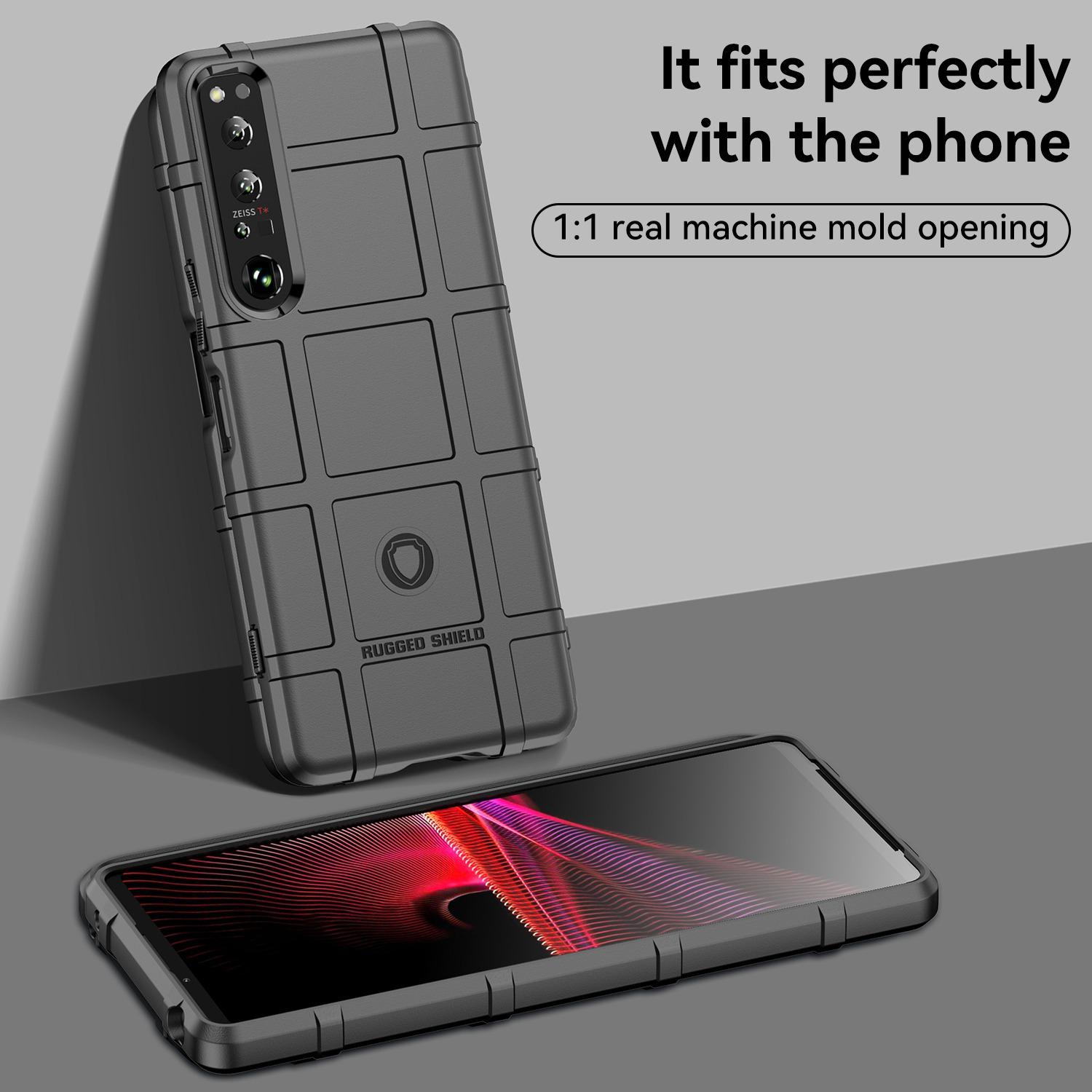 For Sony Xperia 1 IV Rugged Square Grid Phone Case Anti-scratch Thickened TPU Cover Black
For Sony Xperia 1 IV Rugged Square Grid Phone Case Anti-scratch Thickened TPU Cover Black