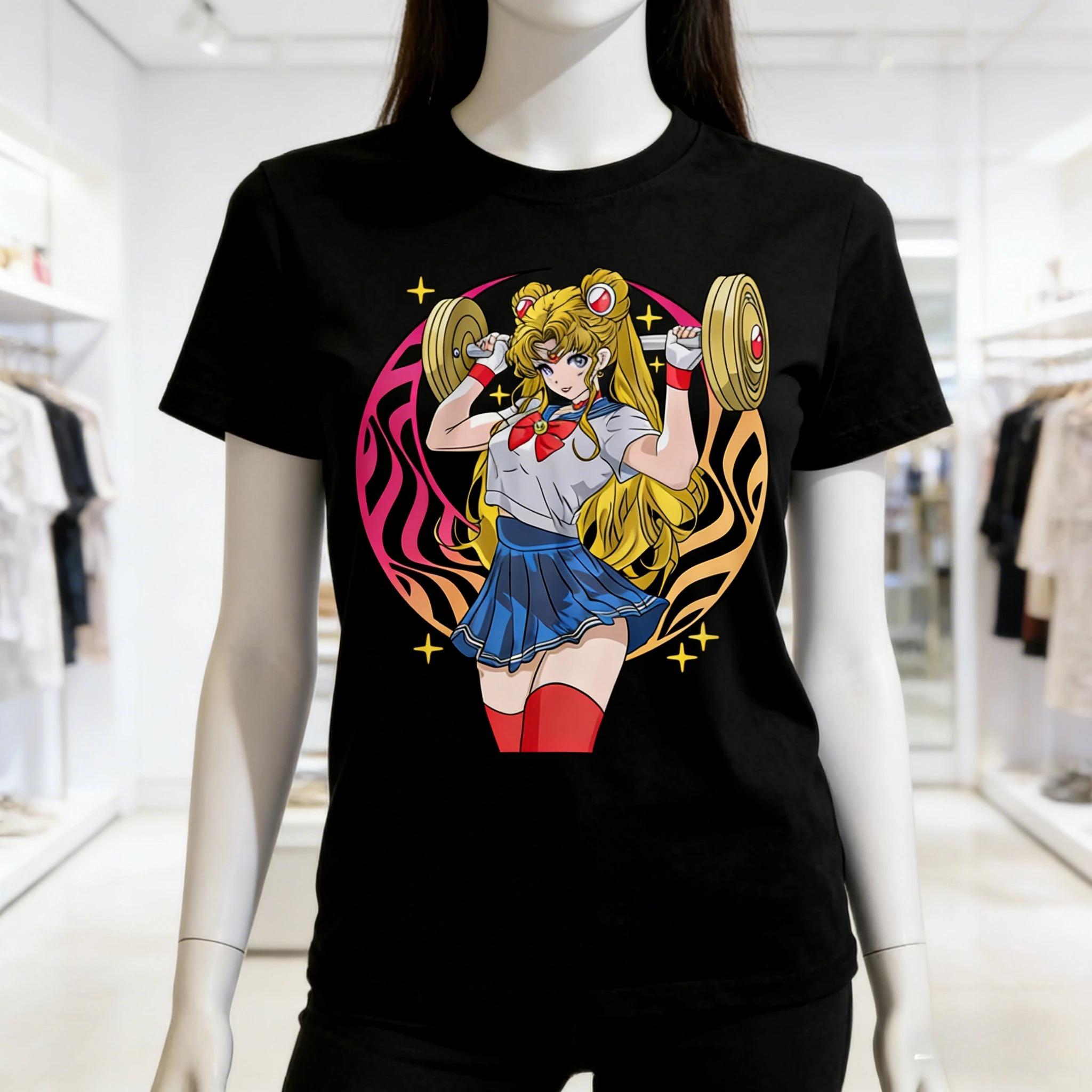 Футболка с забавным принтом Sailor Moon Цукино Усаги для занятий в спортзале и поднятия тяжестей | Хлопковая повседневная футболка с коротким рукавом унисекс, уличная одежда в стиле аниме 4XL
Футболка с забавным принтом Sailor Moon Цукино Усаги для занятий в спортзале и поднятия тяжестей | Хлопковая повседневная футболка с коротким рукавом унисекс, уличная одежда в стиле аниме 4XL
