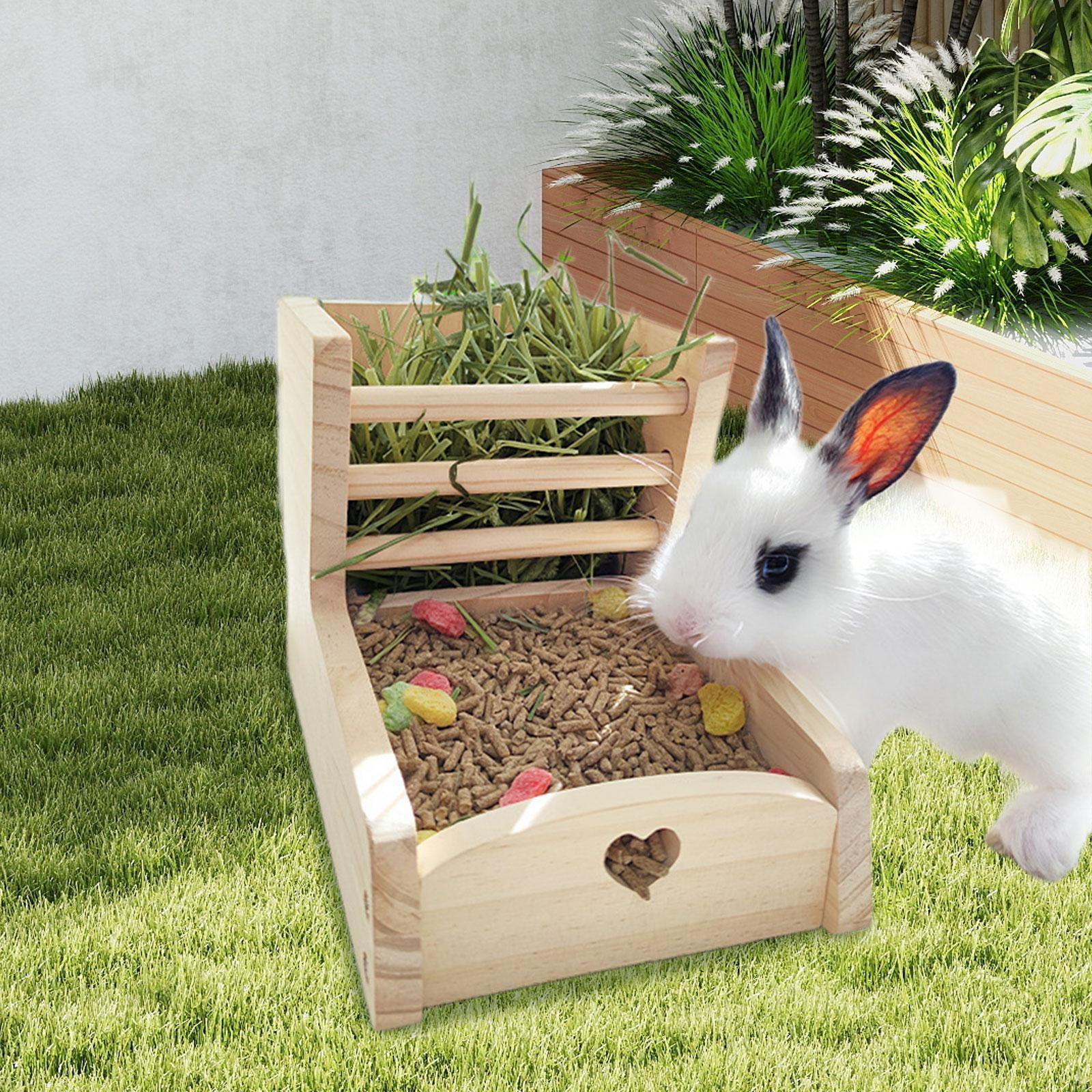Wood Rabbit Hay Feeder Food Feeding Manger Sturdy Bunny Dispenser Small Animals Holder
Wood Rabbit Hay Feeder Food Feeding Manger Sturdy Bunny Dispenser Small Animals Holder