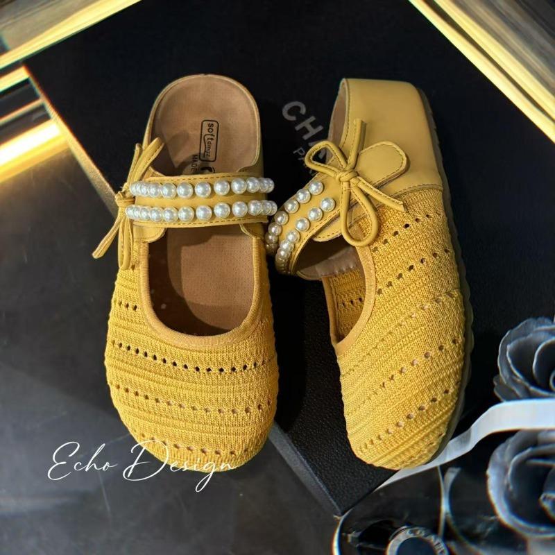 Fashion Women s Fashionable and Versatile High-quality Heightening Two-Way Wear Slip-On Slippers Summer Breathable Flat Shoes 40 жёлтый
Fashion Women s Fashionable and Versatile High-quality Heightening Two-Way Wear Slip-On Slippers Summer Breathable Flat Shoes 40 жёлтый